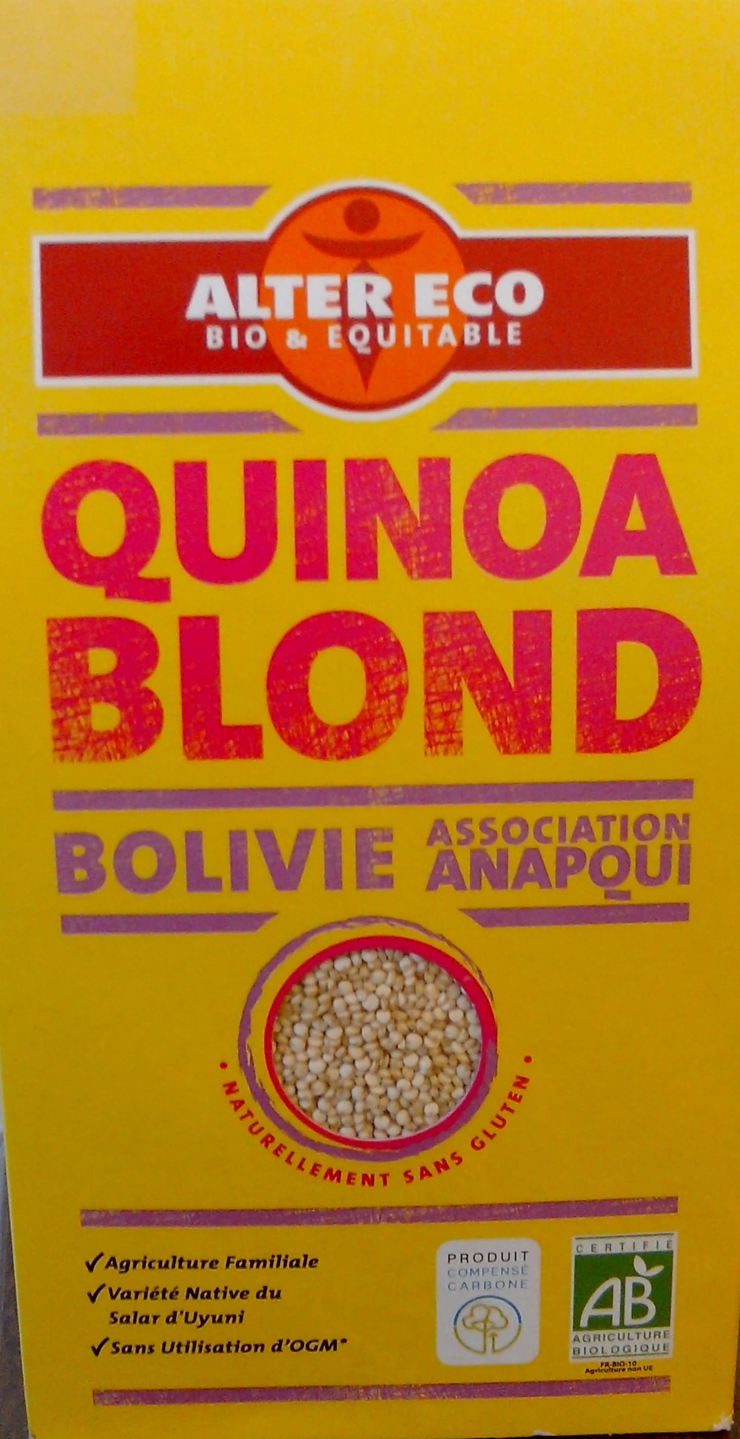 Alter Eco Quinoa blond bio packshot