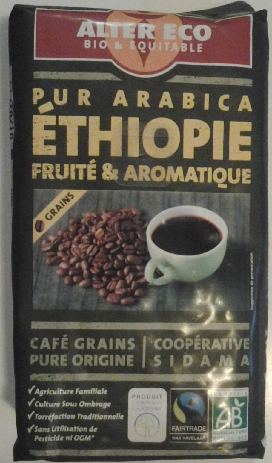 Alter Eco café éthiopie packshot