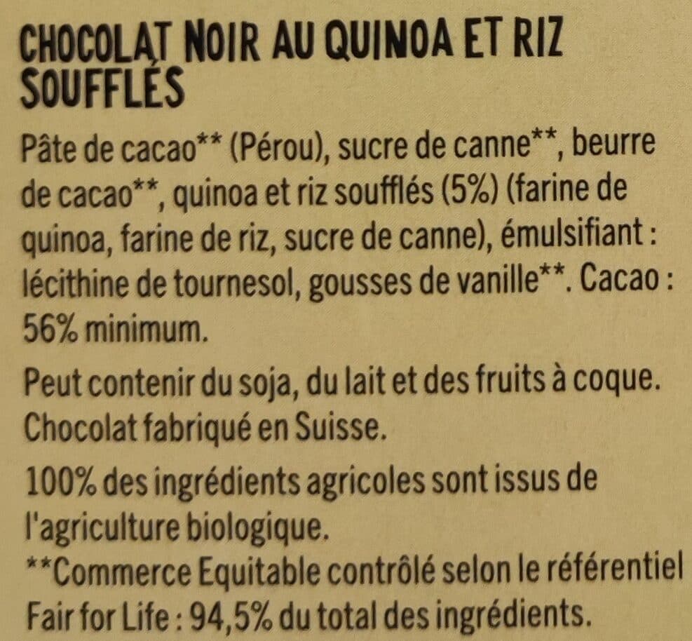 Alter Eco Noir quinoa soufflé packshot