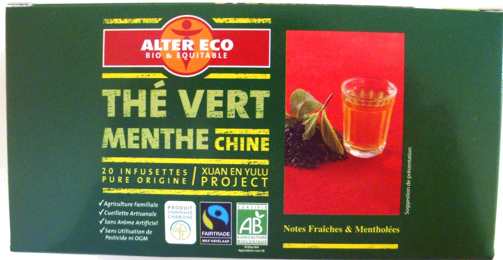 Alter Eco Thé vert Menthe packshot