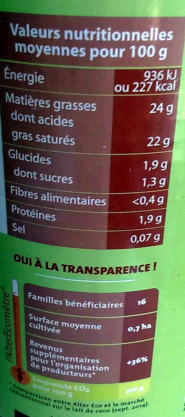 Alter Eco Lait de coco packshot