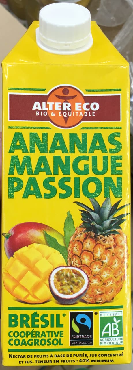 Alter Eco Nectar ananas mangue passion packshot