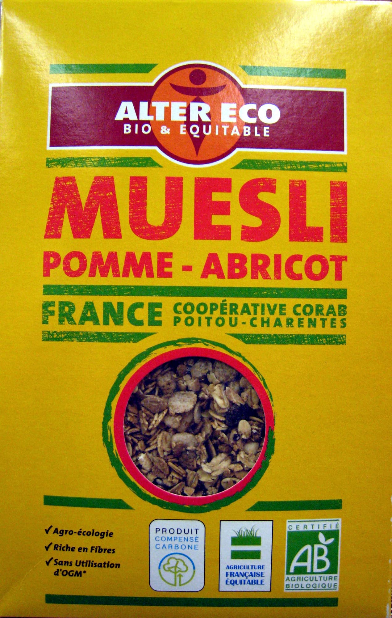 Alter Eco Muesli pomme-abricot Bio et Equitable Alter Eco packshot