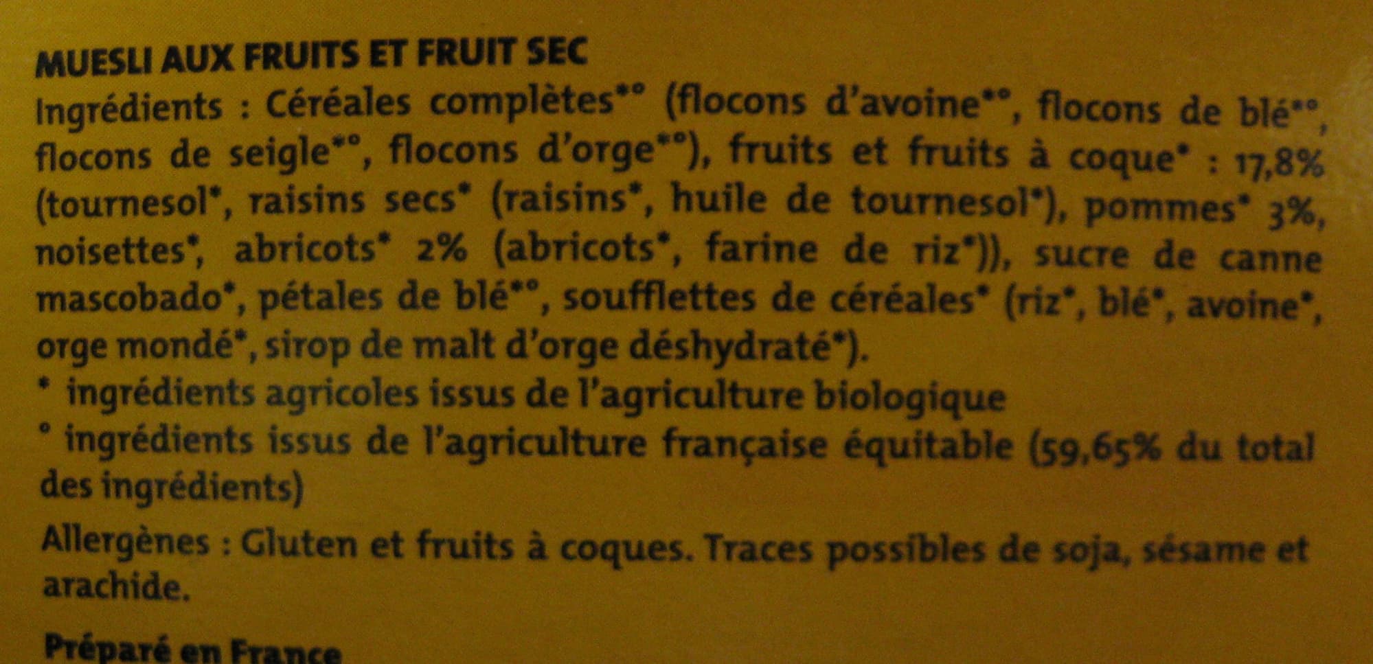 Alter Eco Muesli pomme-abricot Bio et Equitable Alter Eco packshot