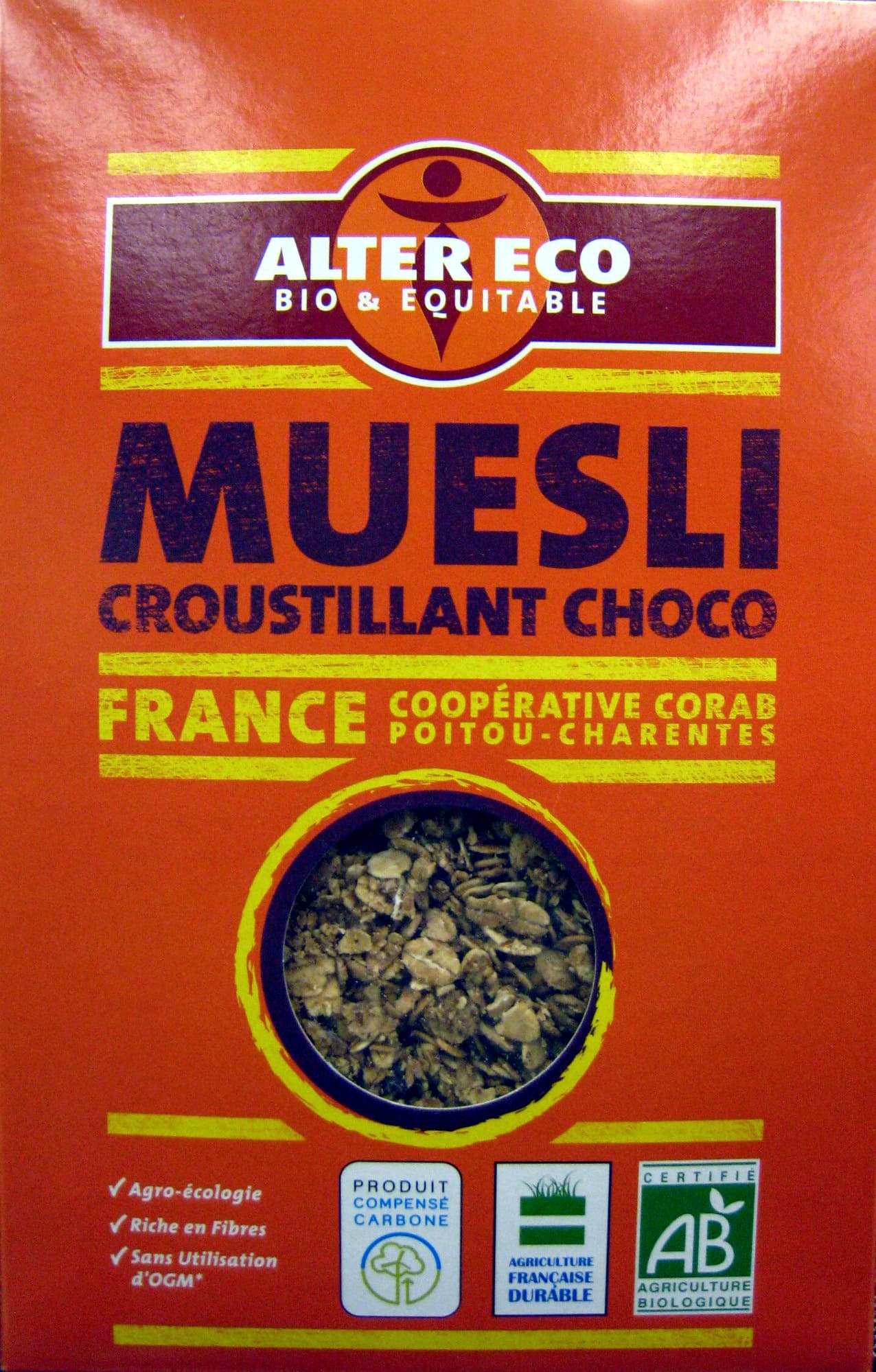 Alter Eco Muesli croustillant choco bio Alter Eco packshot