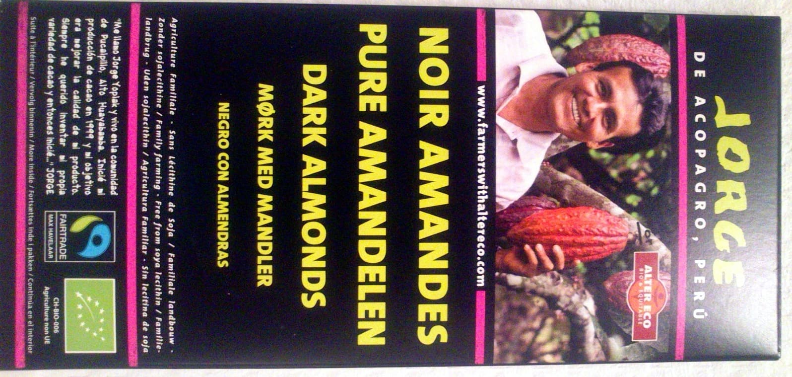 ALTER ECO Noir Amandes packshot