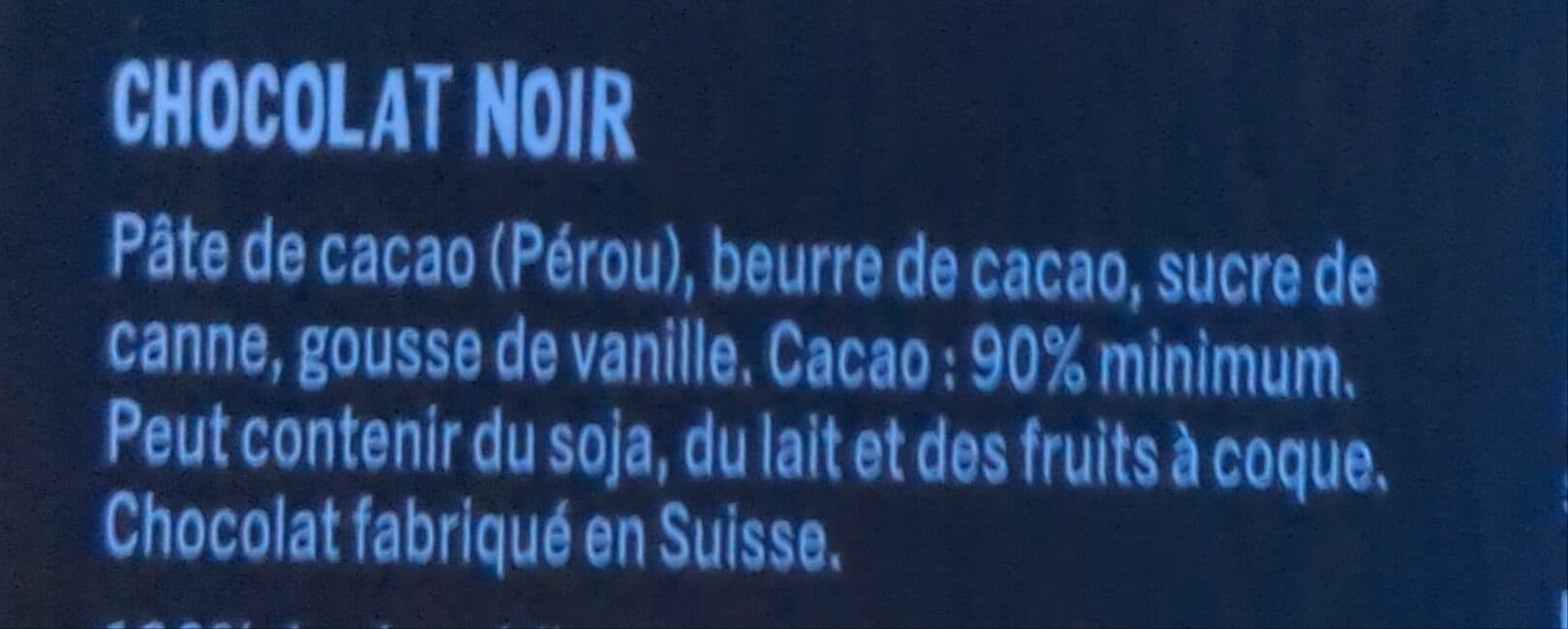 alter Eco chocolat 90% Perou packshot