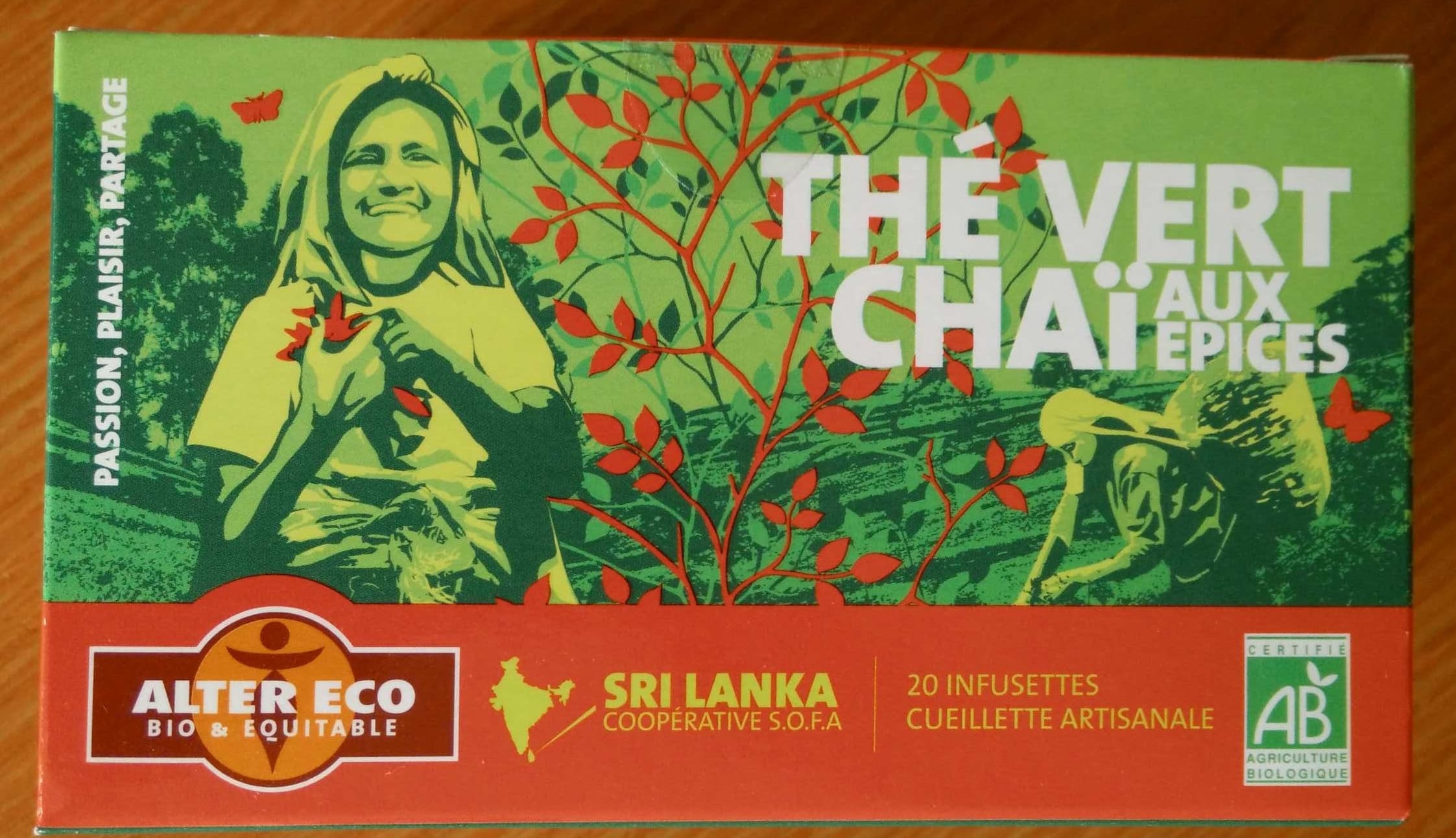 Alter Eco Thé vert Chaï aux épices packshot