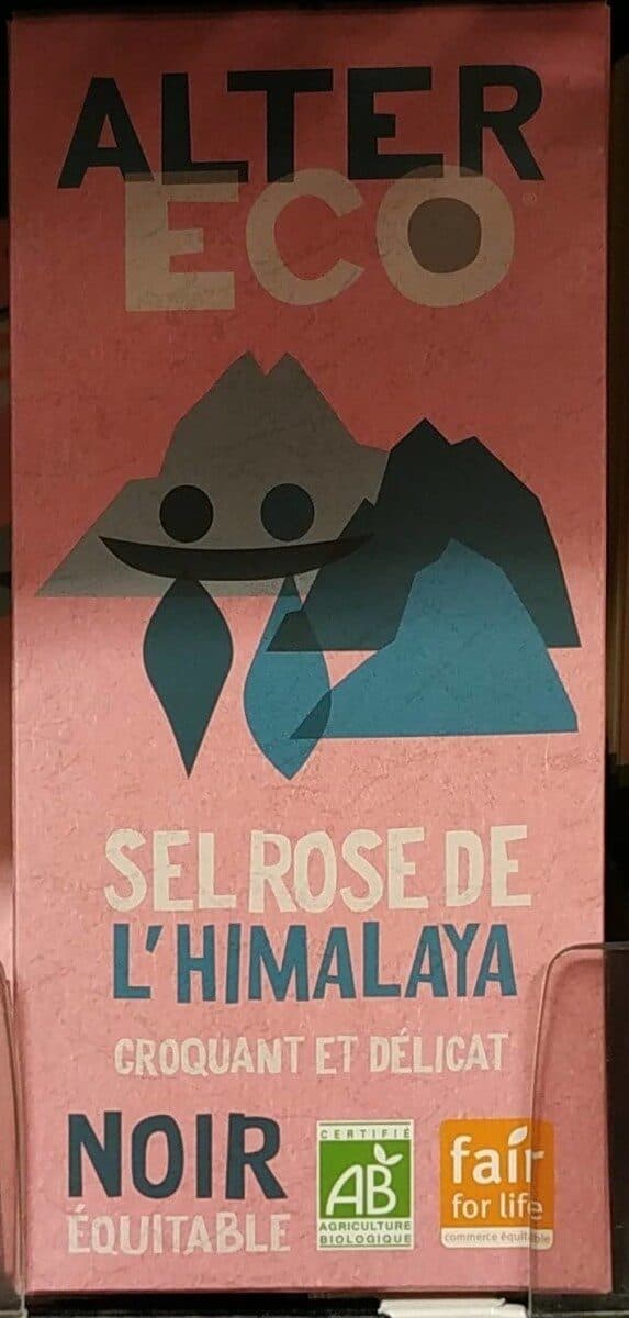 Alter Eco Chocolat Noir au Sel Rose de l'himalaya packshot