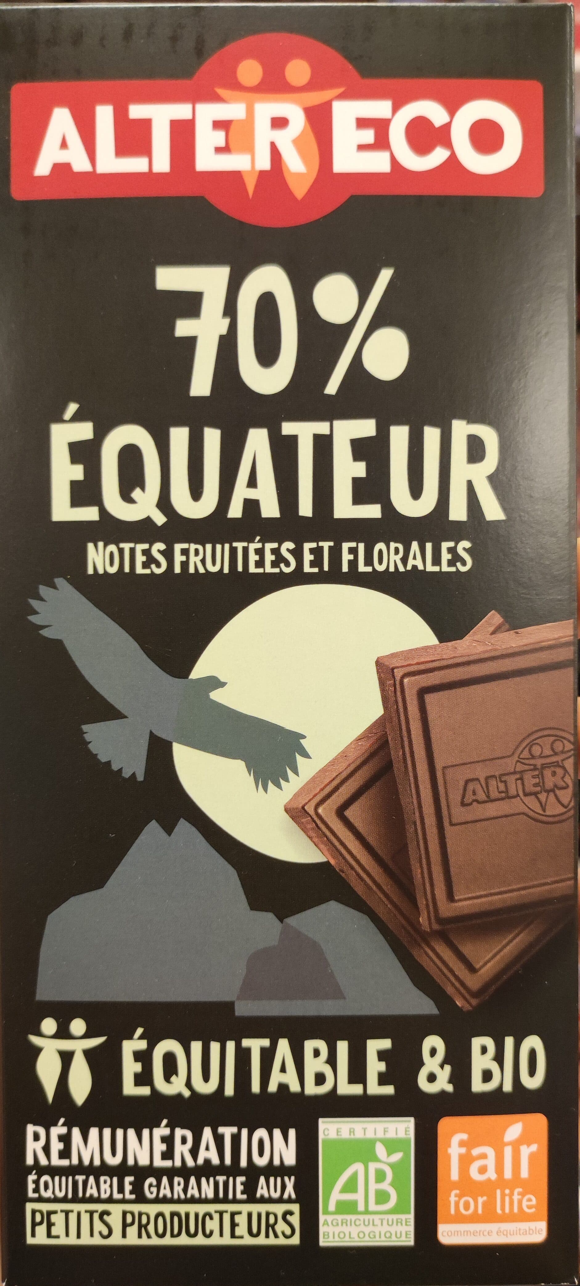 Alter Eco 70% équateur packshot