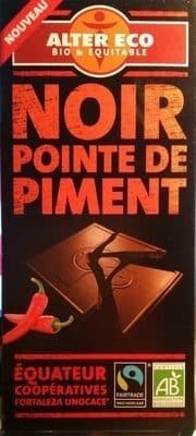Alter Eco Noir pointe de piment packshot