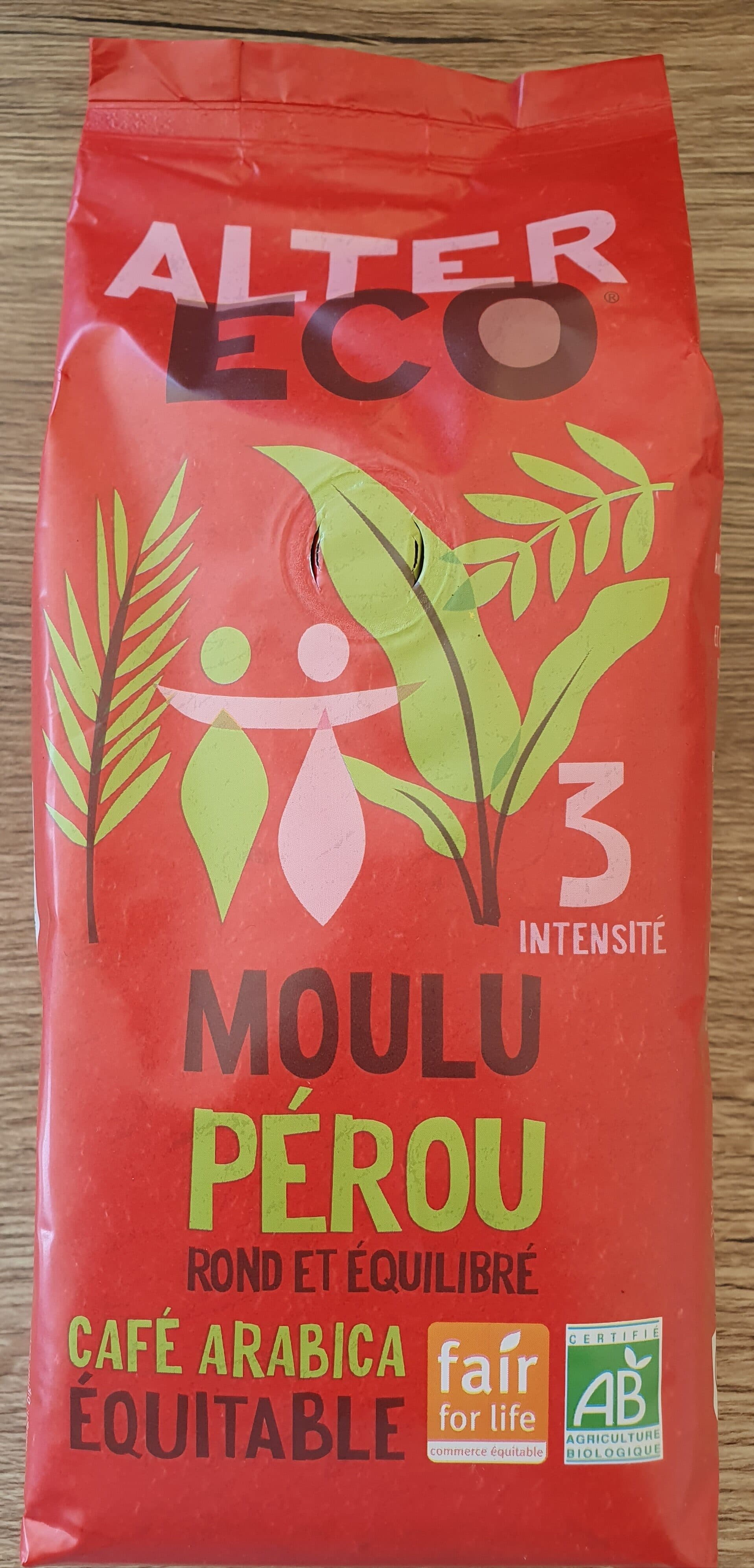 Alter Eco Café Pur Arabica du Pérou packshot