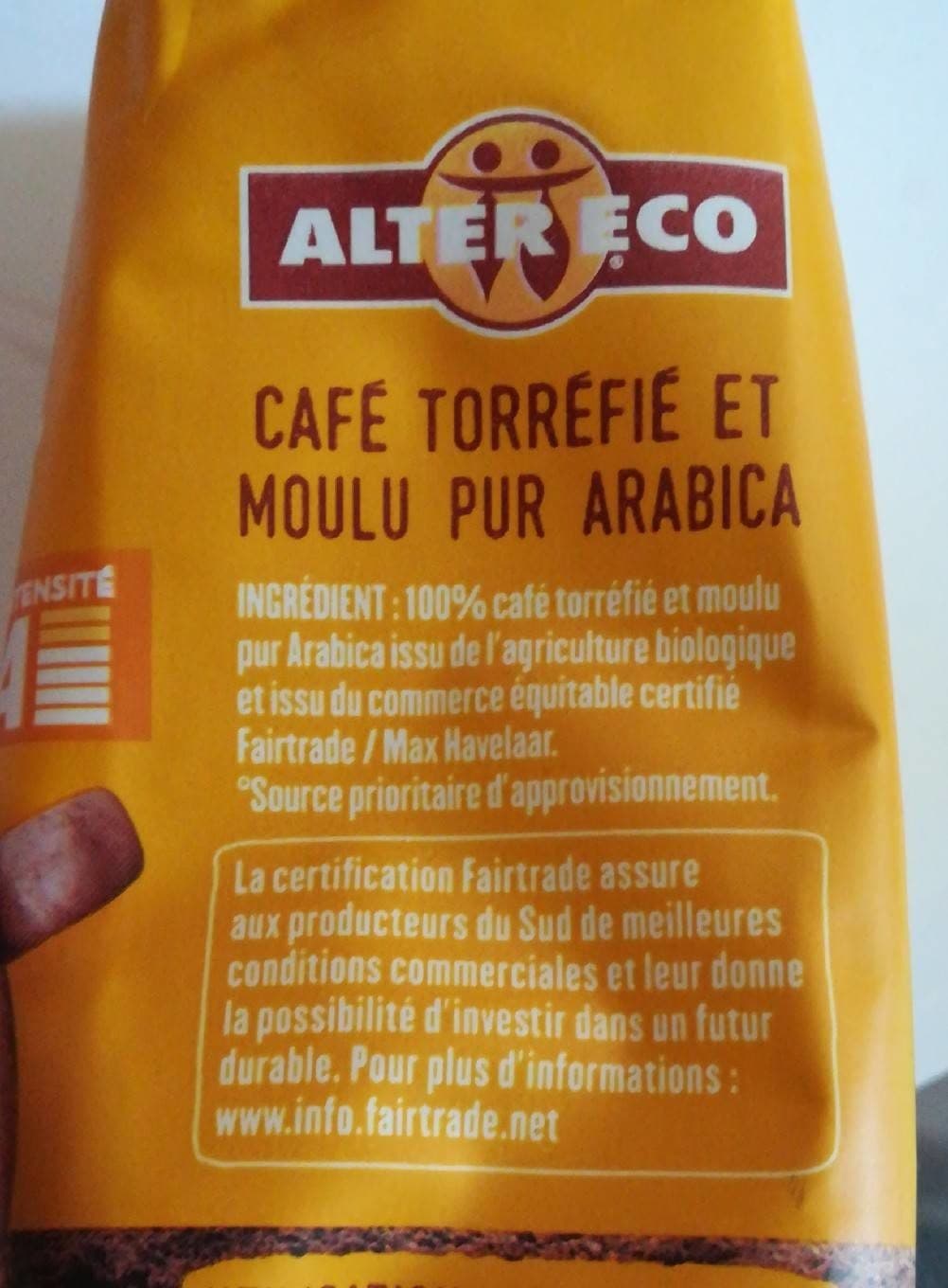 ALTER ECO Café pur arabica Mexique packshot
