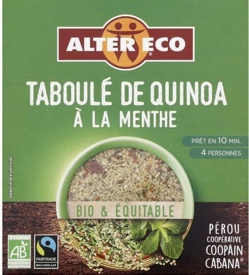 Alter Eco Taboulé de quinoa à la menthe packshot