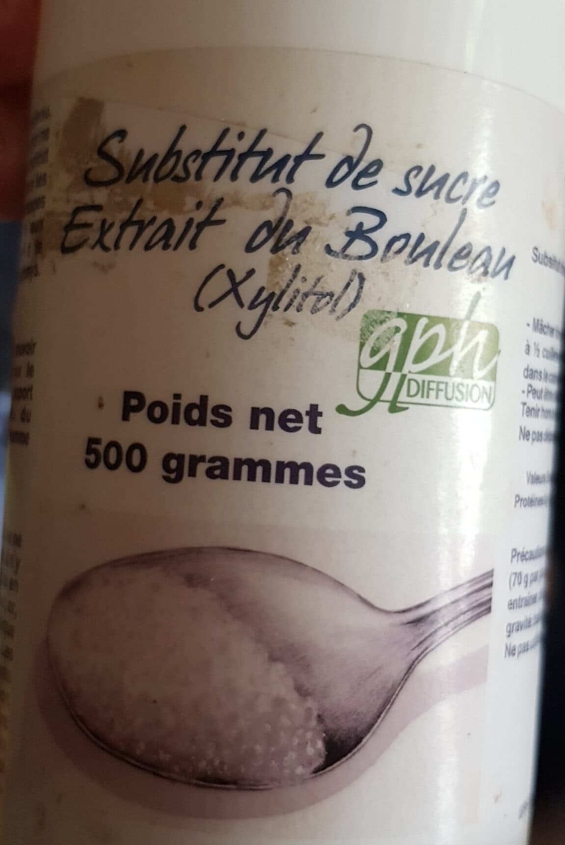 Gph diffusion Substitut de sucre extrait du bouleau packshot