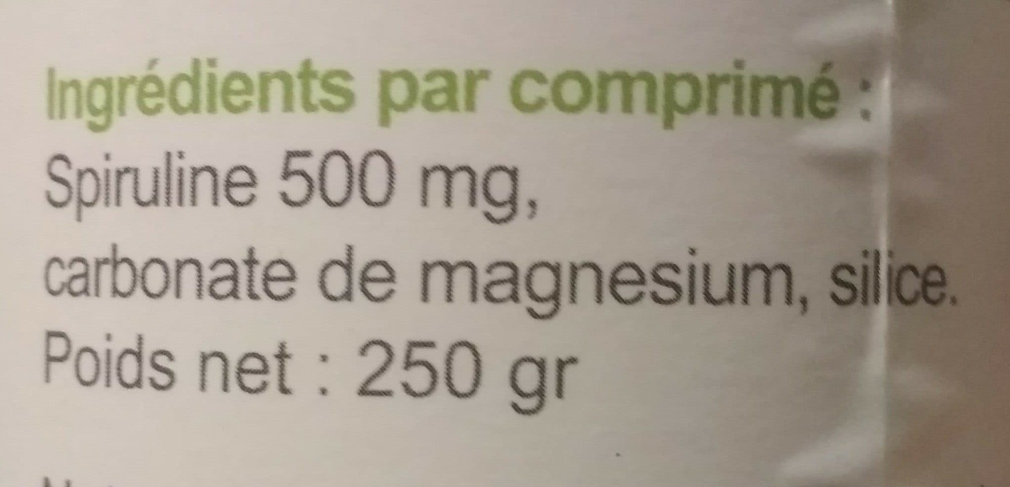 GPH DIFFUSION Spiruline Bio 500 Comprimés 500 MG packshot