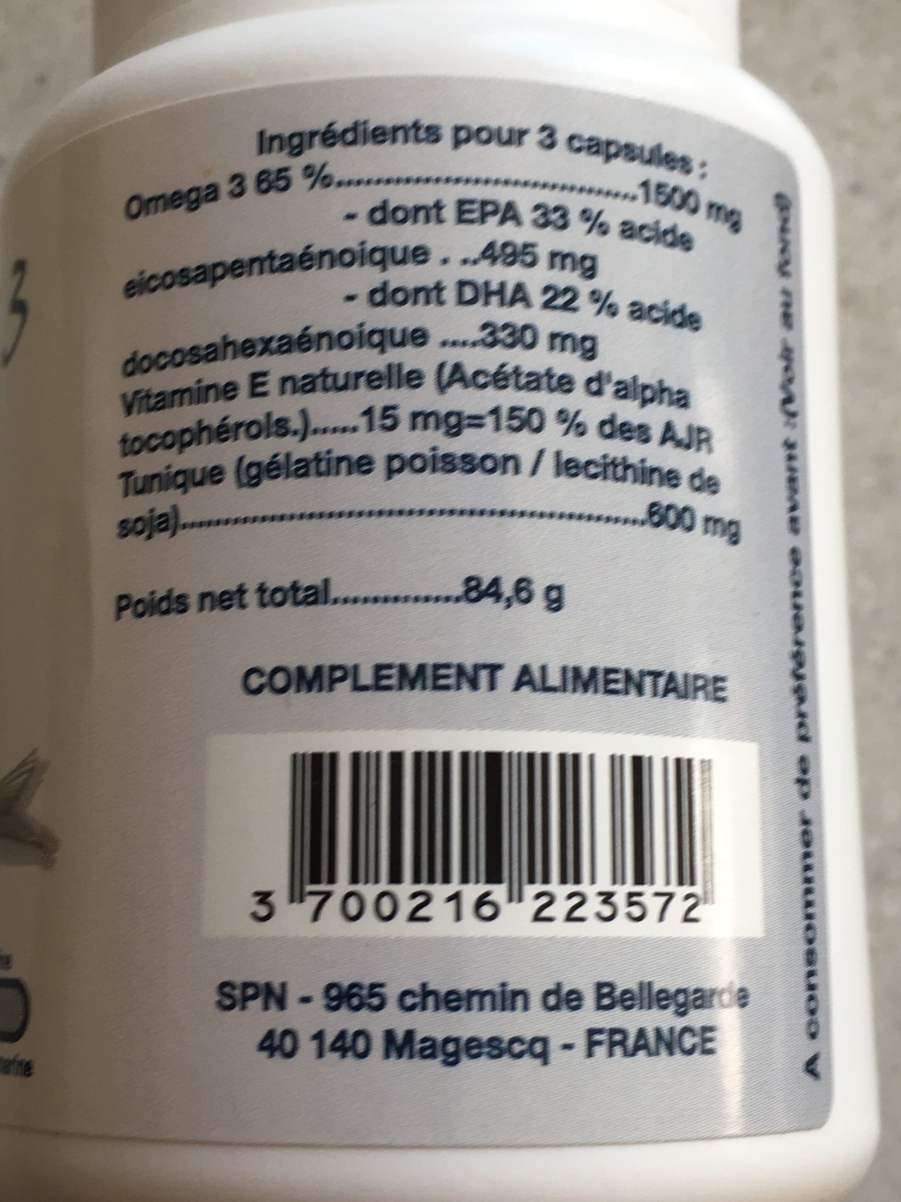 SPN Oméga 3 packshot