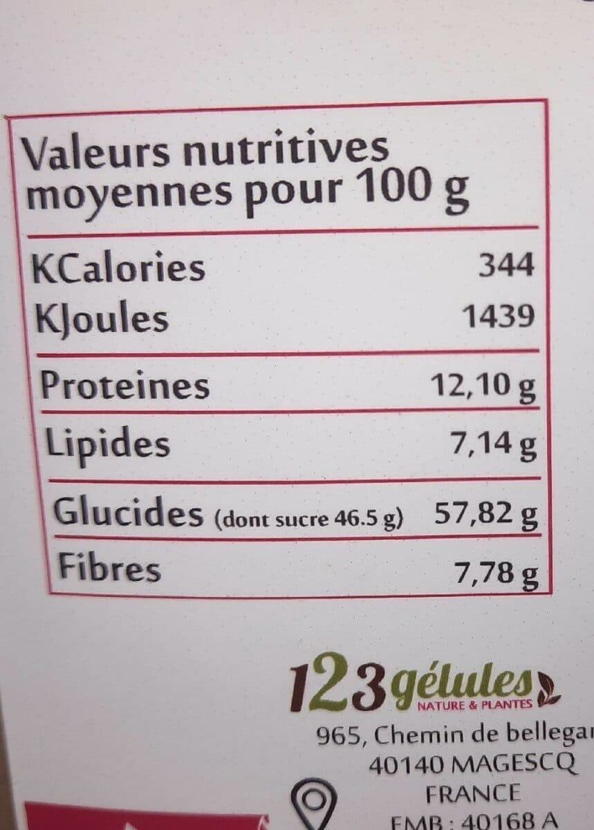 123GÉLULES.COM Baies De Goji - 500 GR packshot