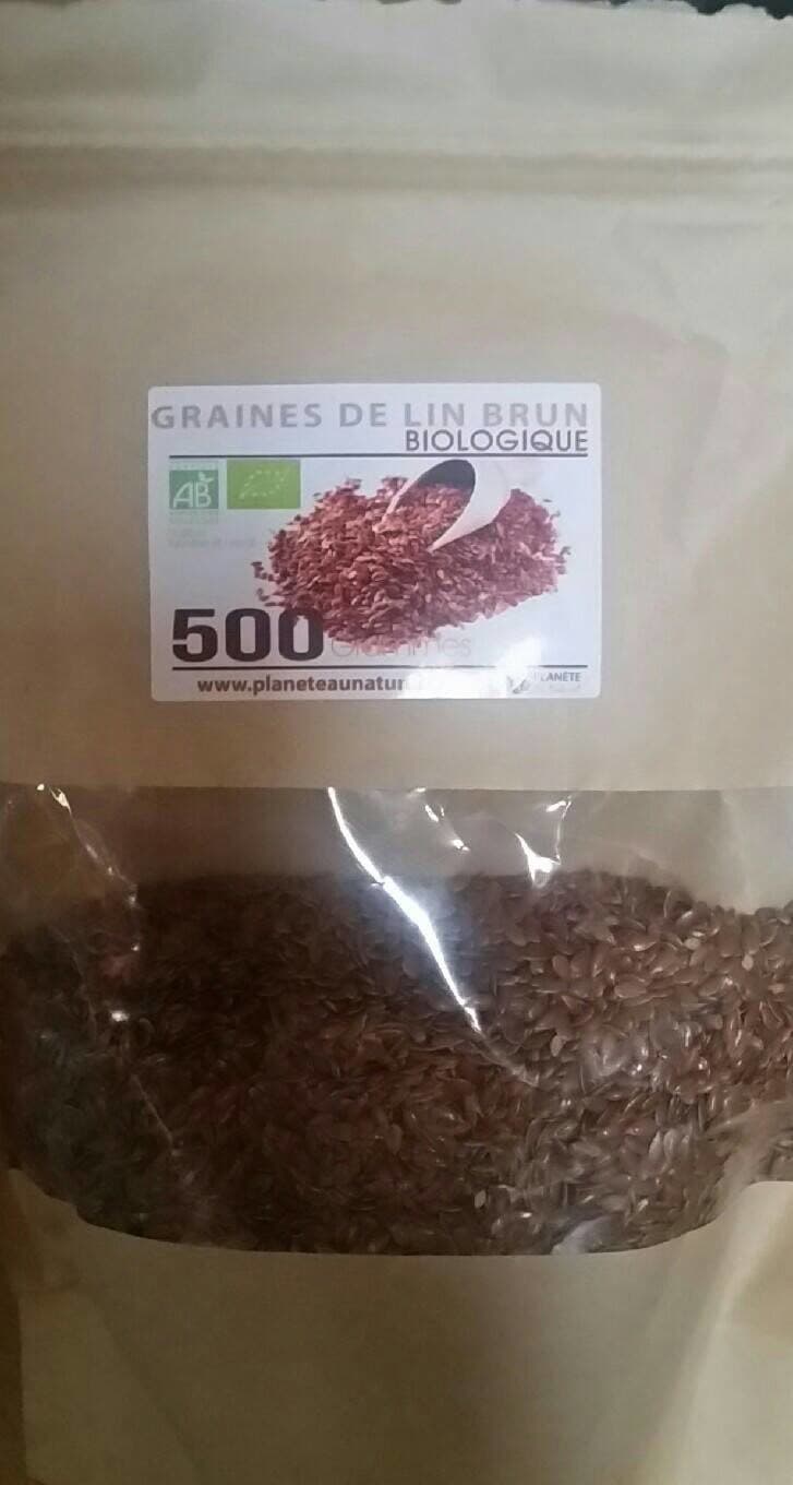 Planète Au Naturel Graines de lin brun bio packshot