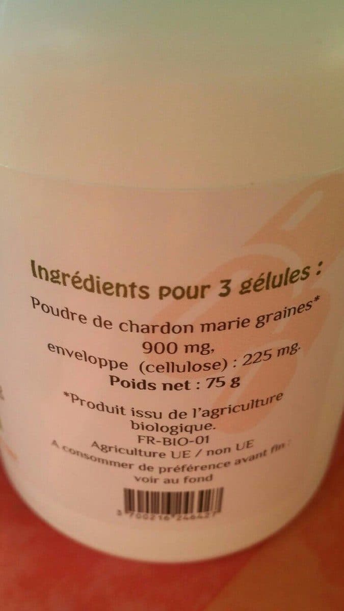 Open Food Facts Chardon marie packshot