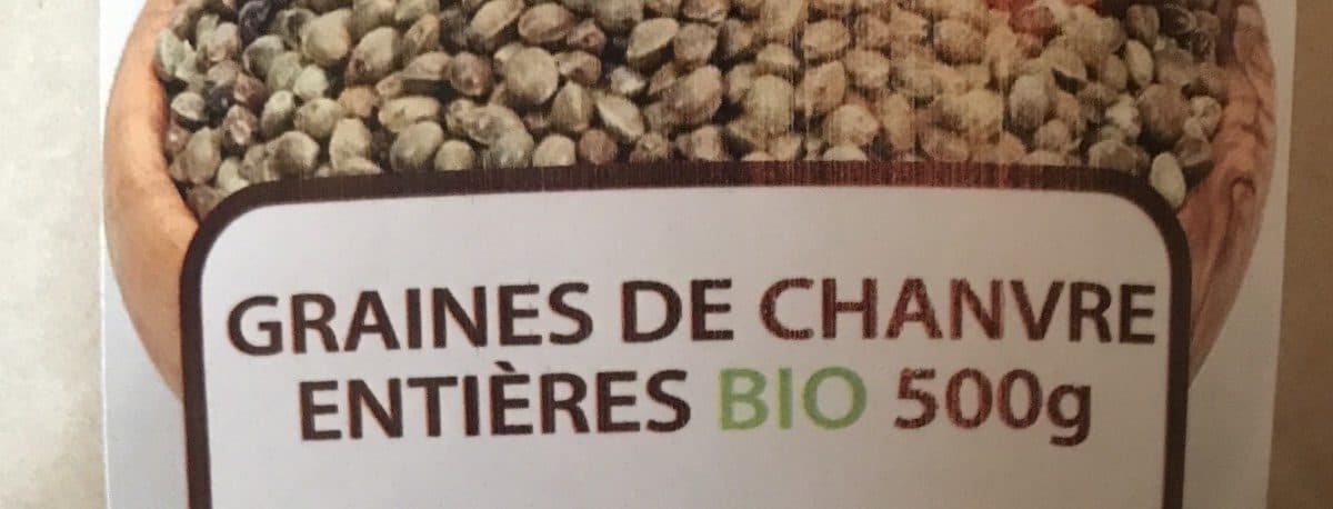 Planète au naturel Graines de chanvre entieres bio packshot