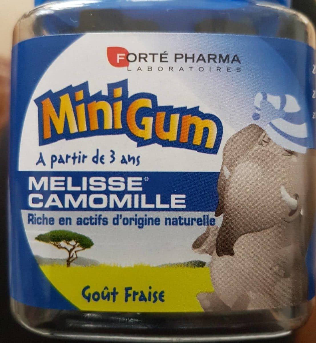 Open Food Facts Forte Pharma Minigum Melisse Camomille Gout Fraise X50 packshot
