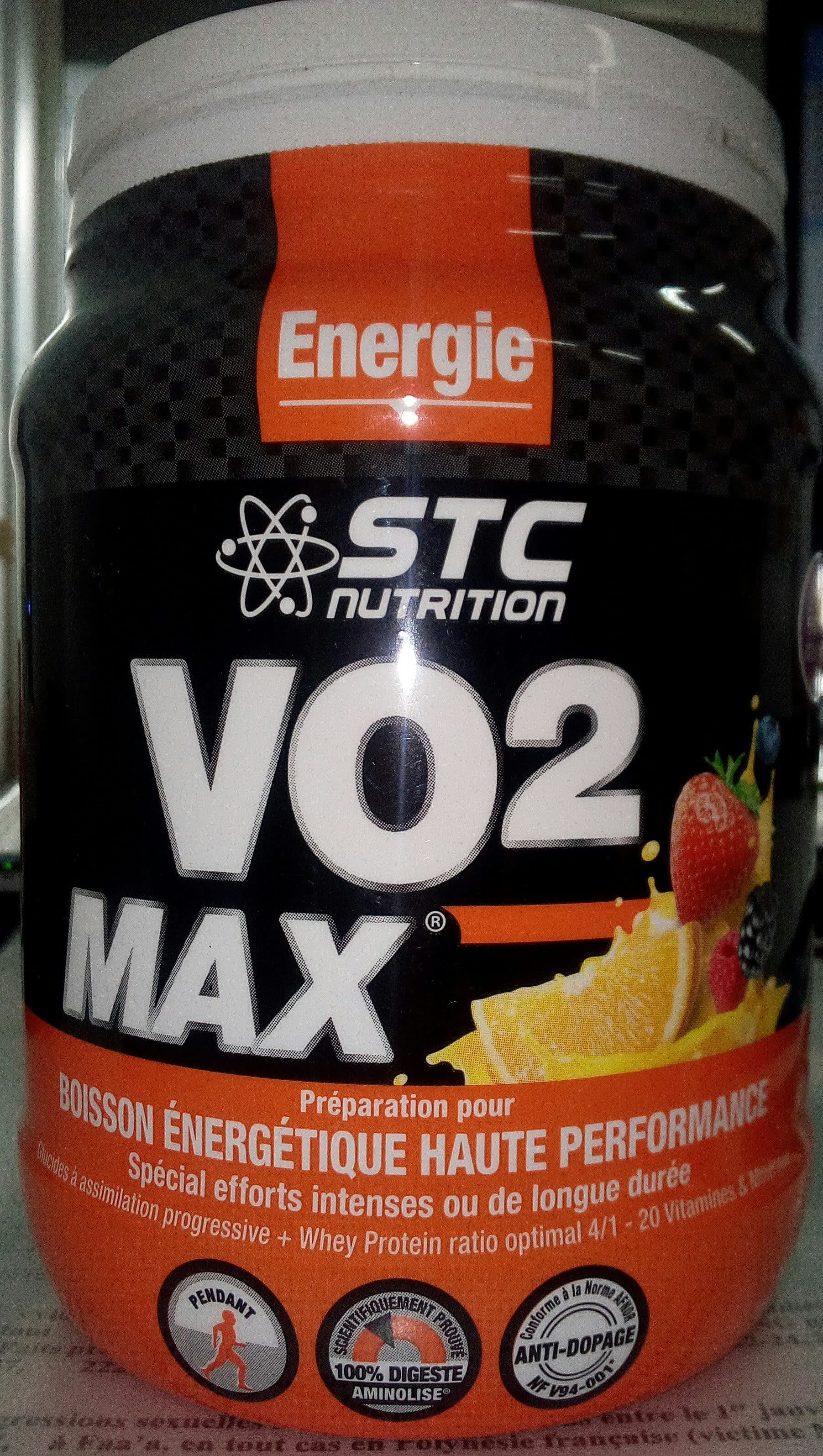 Stc nutrition VO2 MAX Fruits - Boisson énergétique haute performance packshot