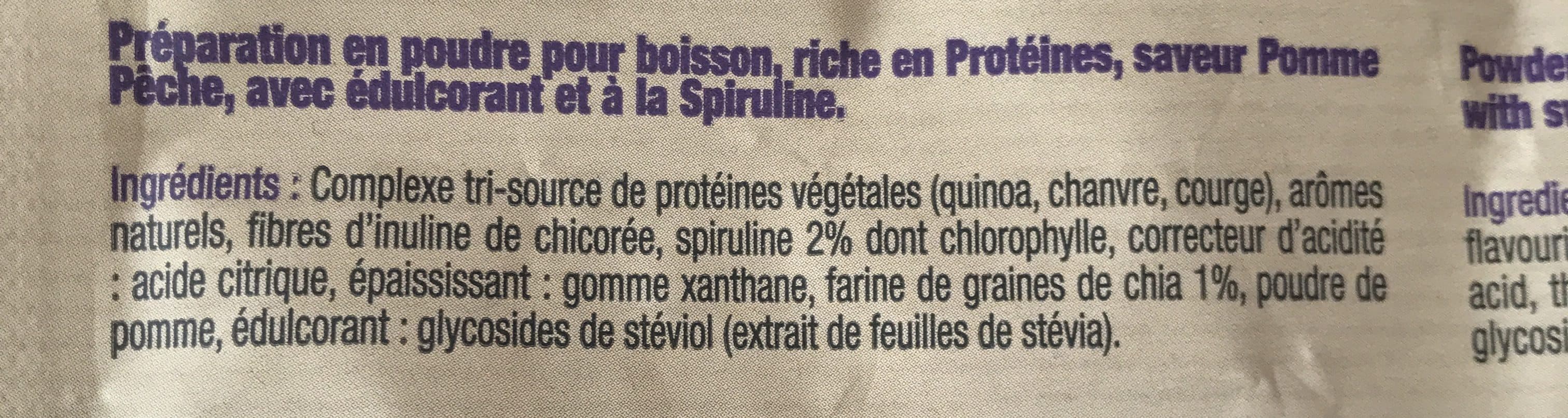 STC STC Nutrition Vegan Green Protein Smoothie Pomme / Pèche 500G packshot