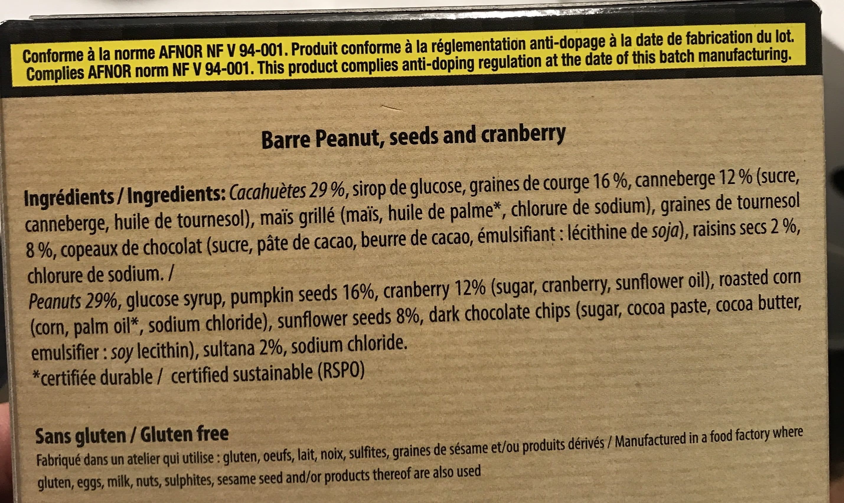 STC NUTRITION VEGAN BAR packshot