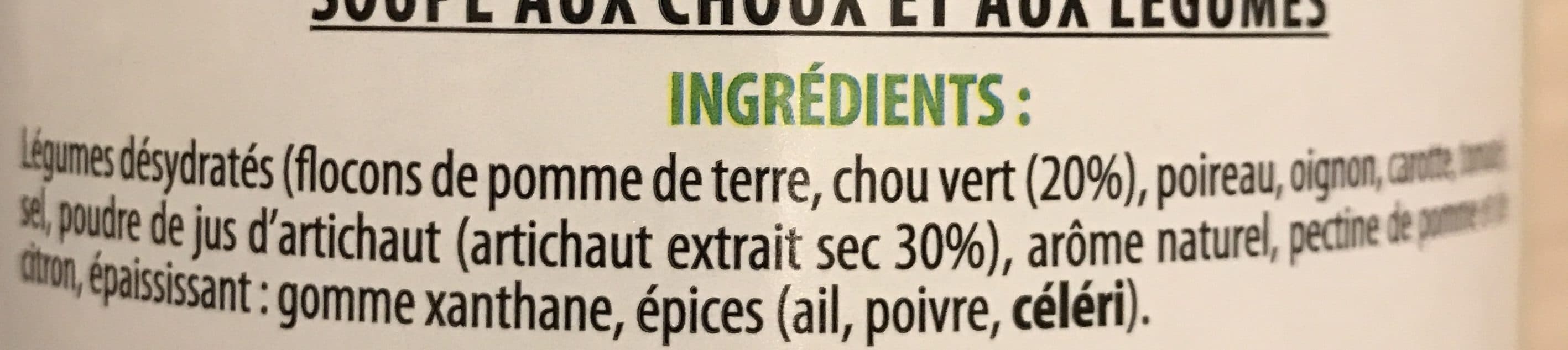 Institut Claude Bell Soupe aux choux packshot