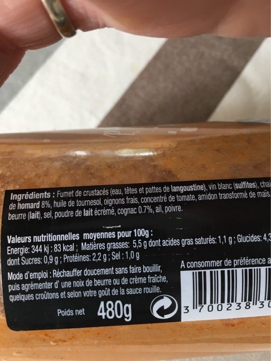Jean d'Audignac Bisque de homard packshot