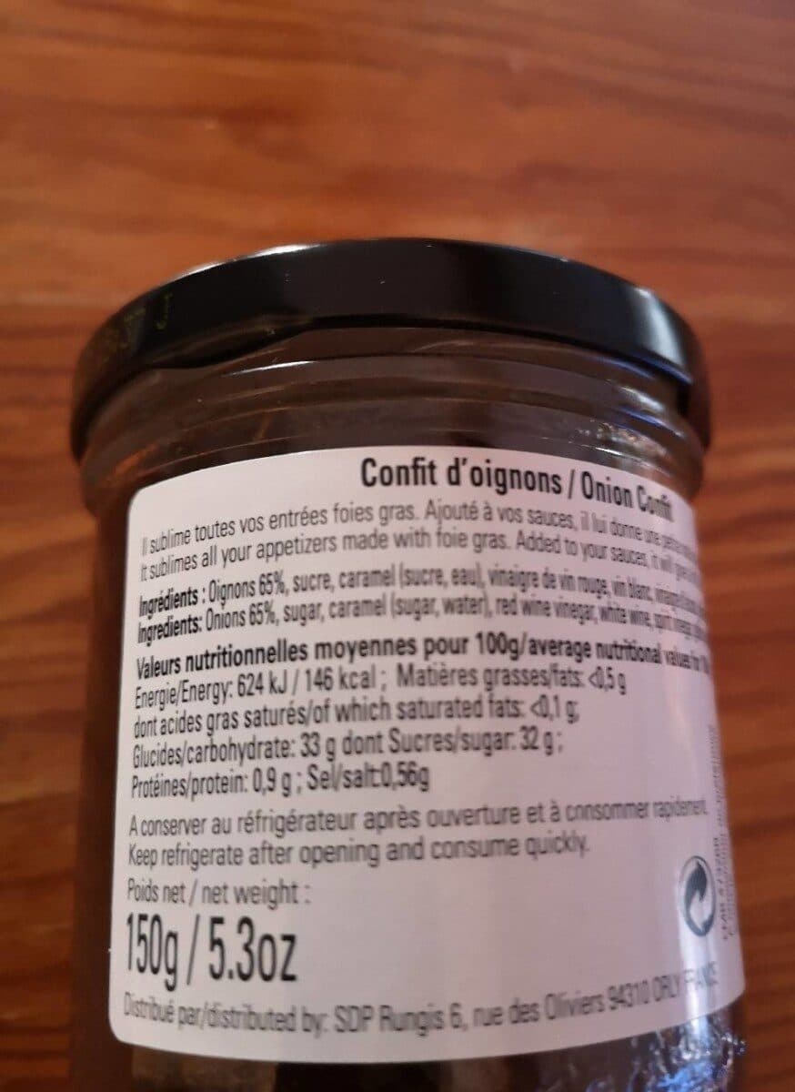 Jean D'audignac Confit d'oignons packshot