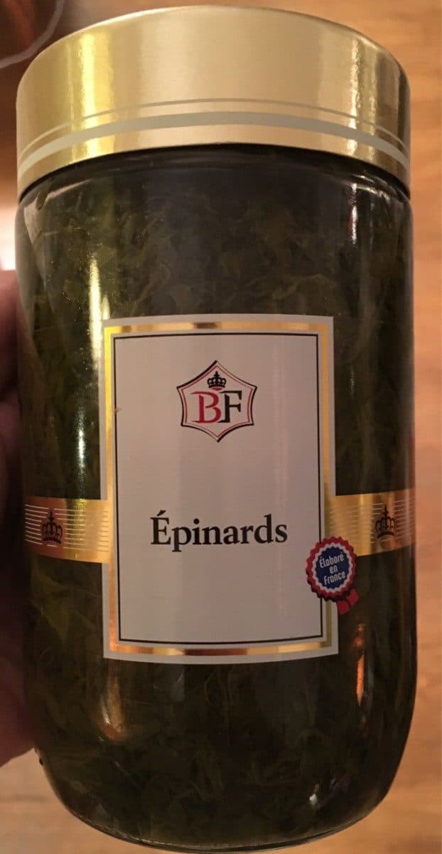 Open Food Facts Épinards packshot