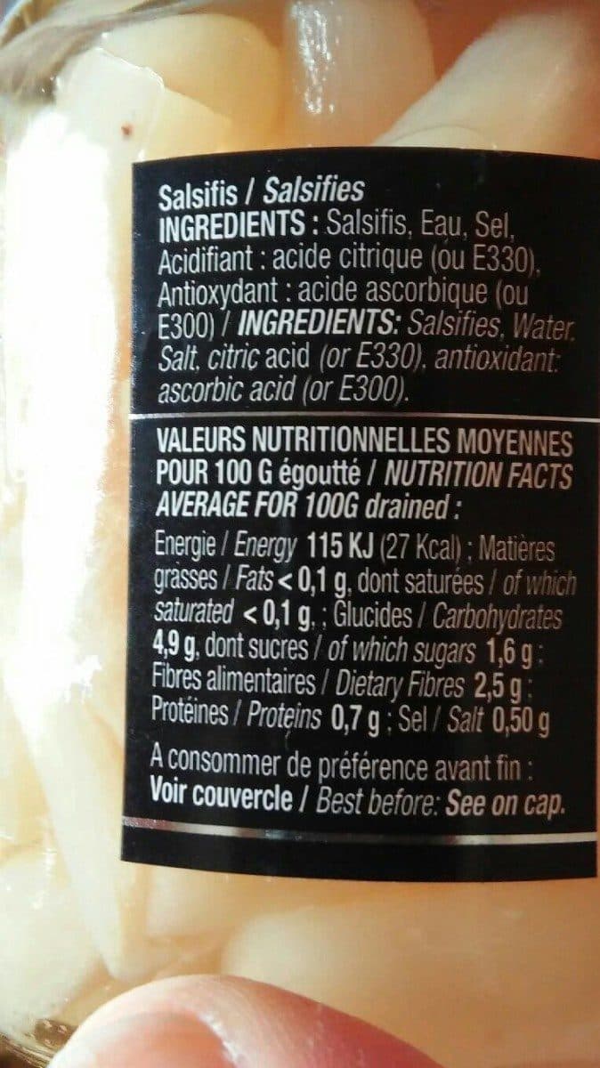Open Food Facts Salsifis packshot
