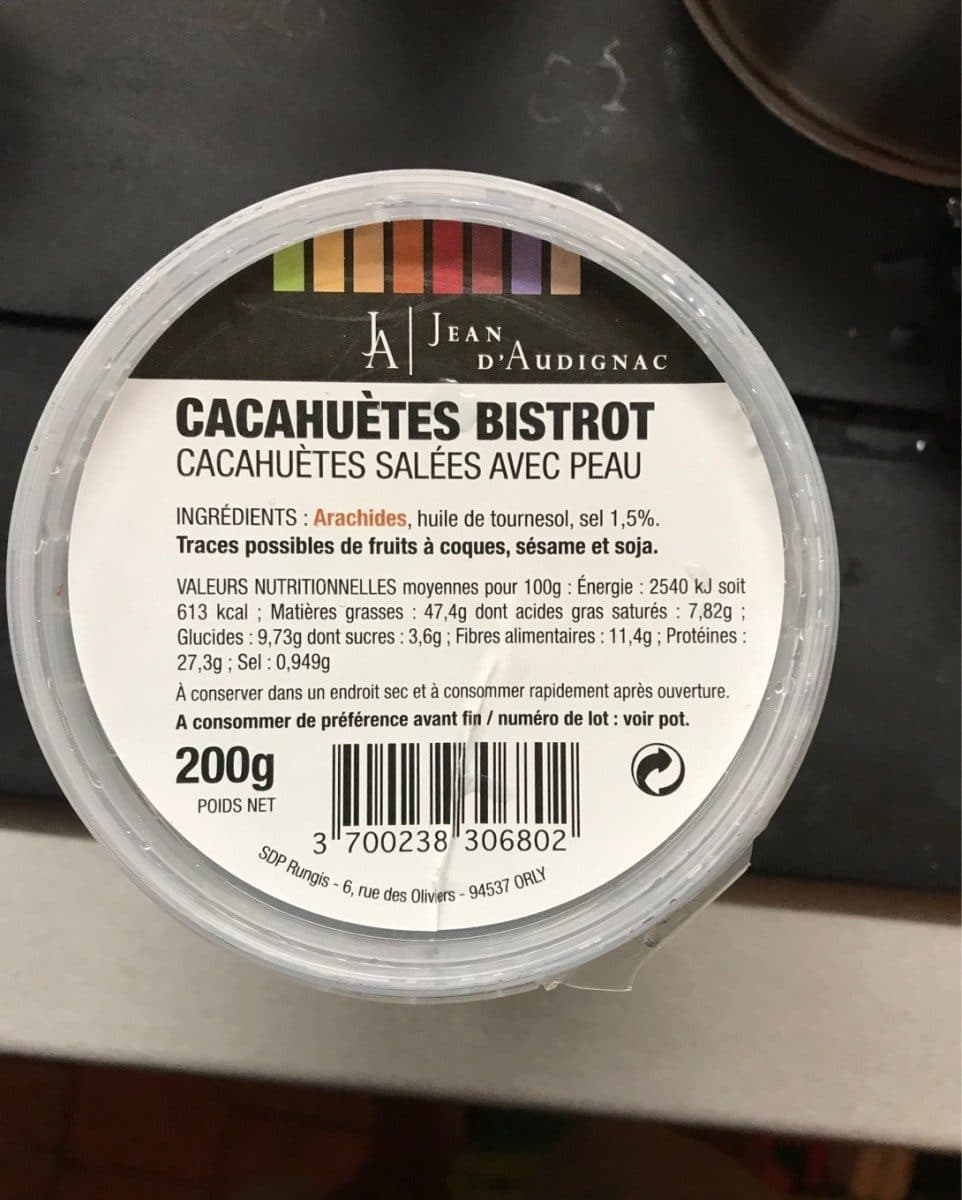 Jean d'Audignac Cacahuetes bistrot packshot