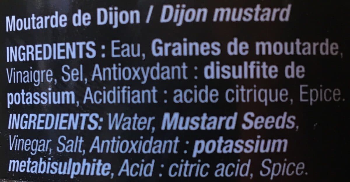 Open Food Facts Moutarde de Dijon packshot