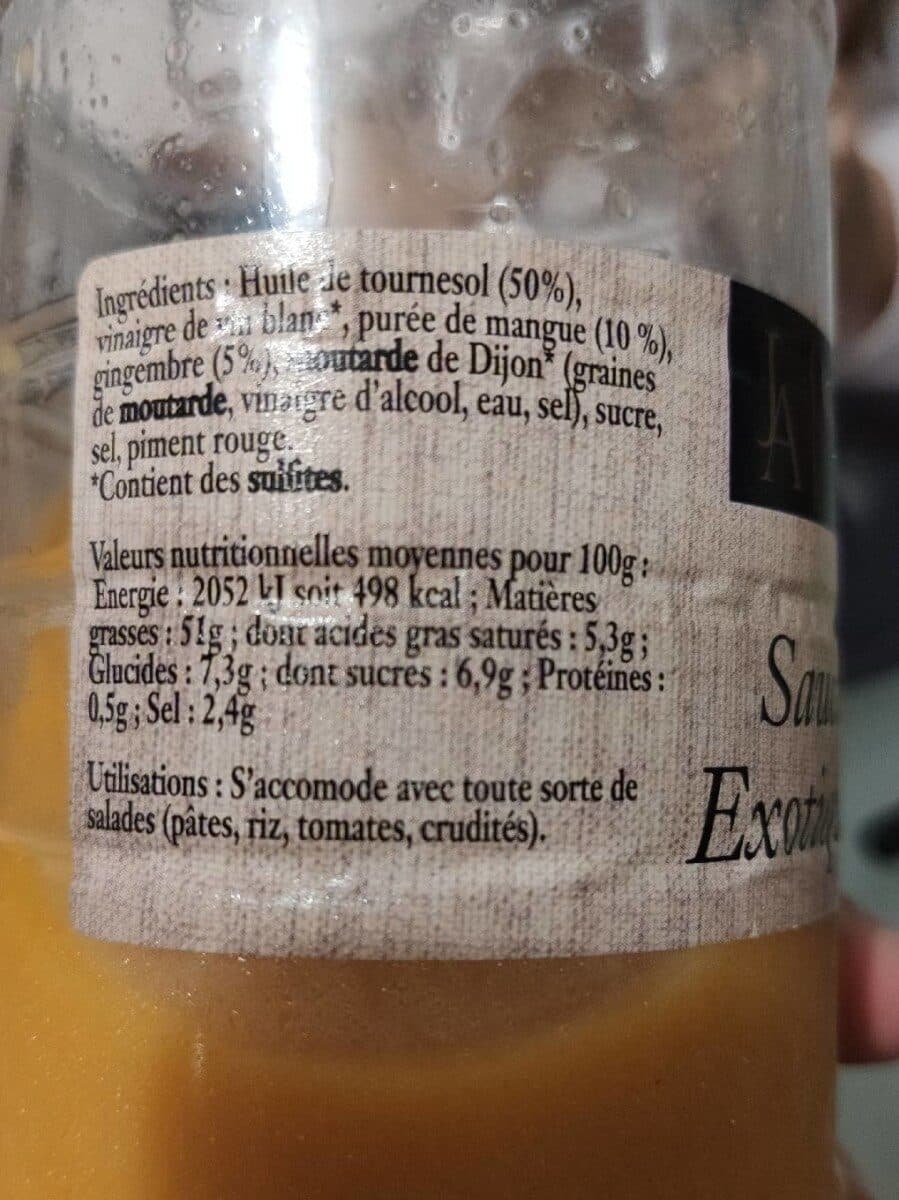 Jean d'Audignac Sauce vinaigrette exotique à la Mangue packshot