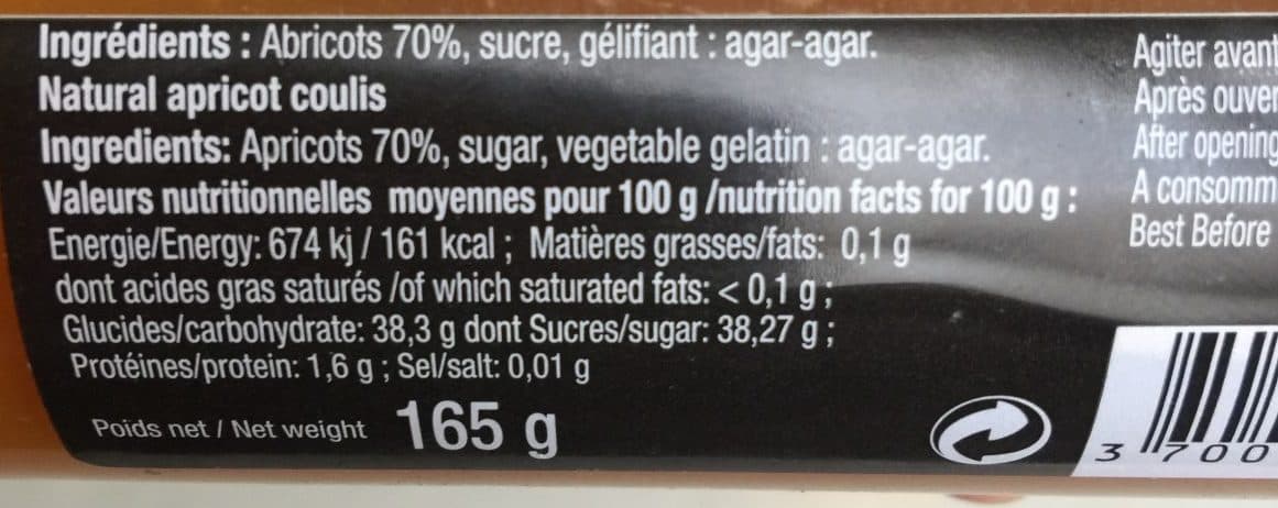 Jean d’Audignac Coulis d’abricot packshot