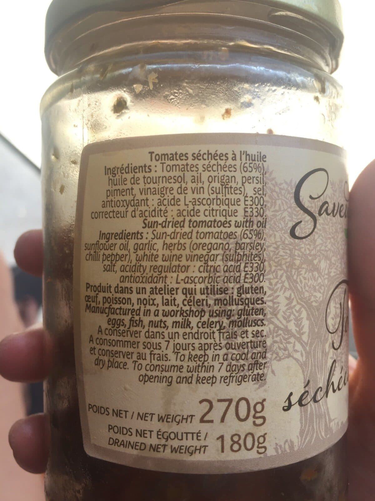 Open Food Facts Tomates séchées à l'huile packshot