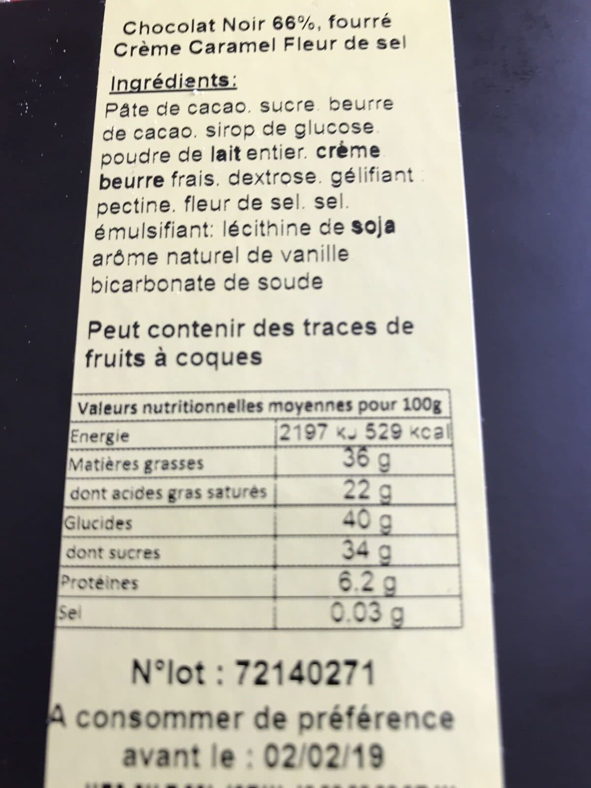 Jean d'Audignac Chocolat noir fourré caramel packshot