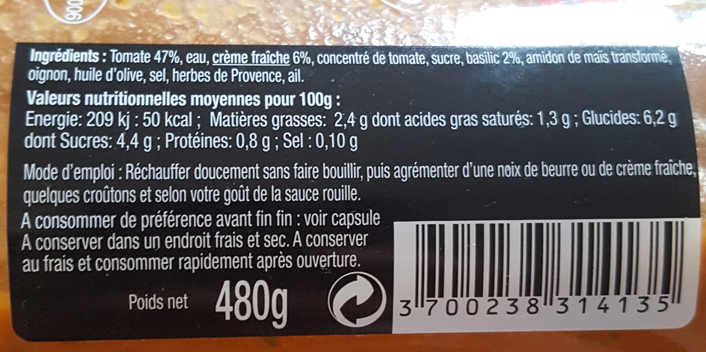 Jean D'Audignac Velouté de tomates packshot