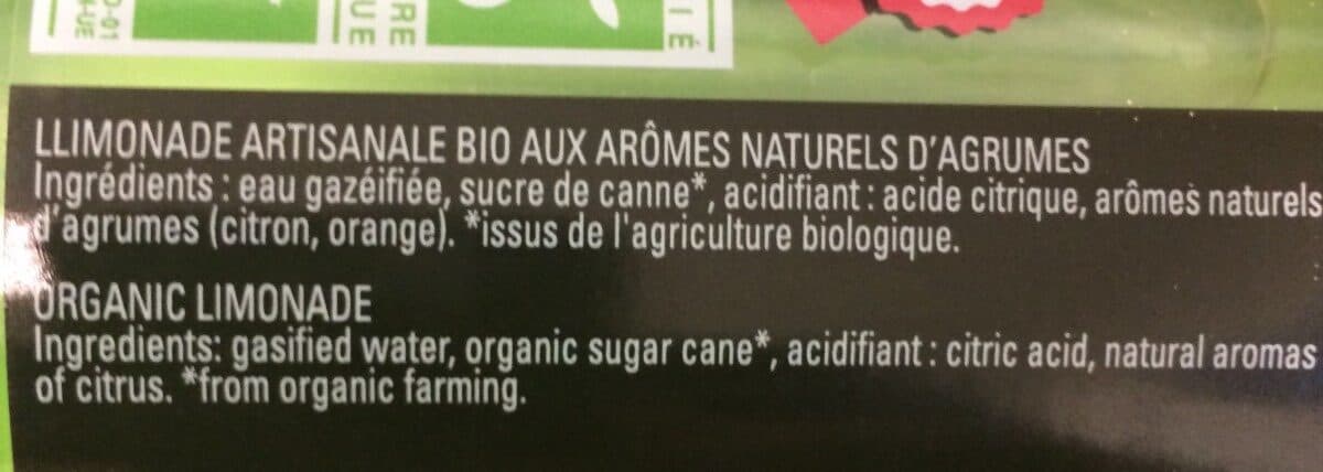 Jean d'Audignac Limonade artisanale bio packshot