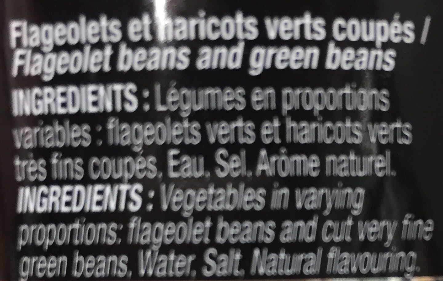 Les Impeccables Flageolets et haricots verts packshot