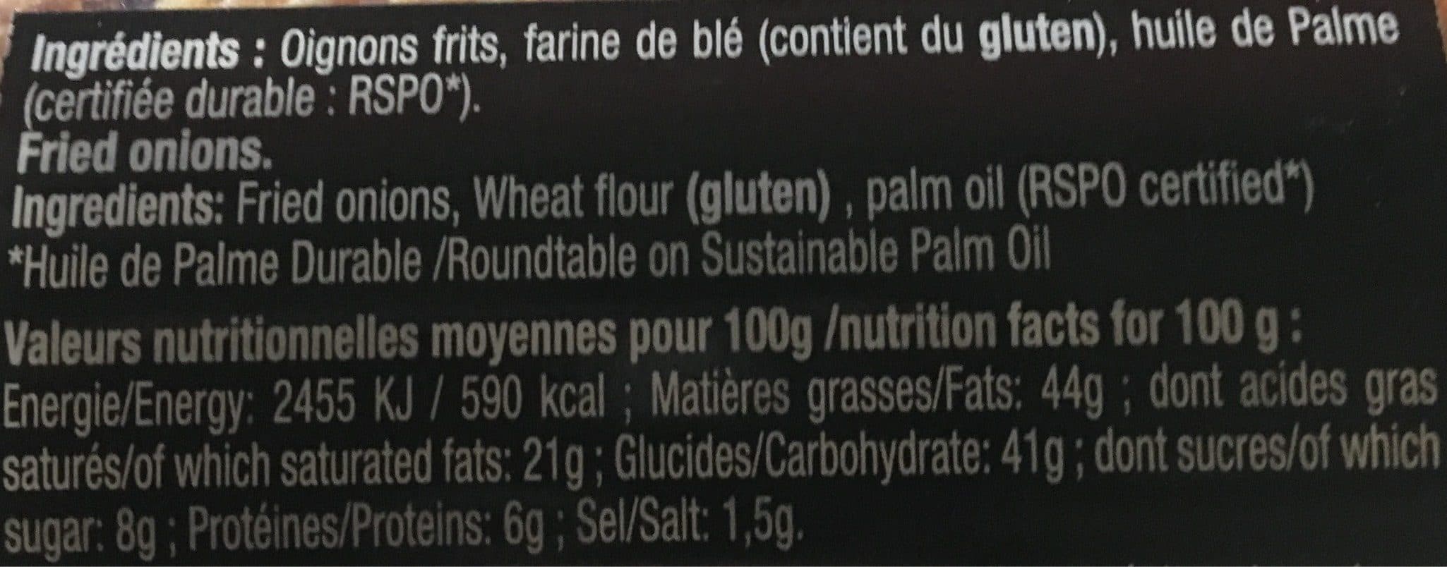 Jean D’audignac Oignons frits packshot