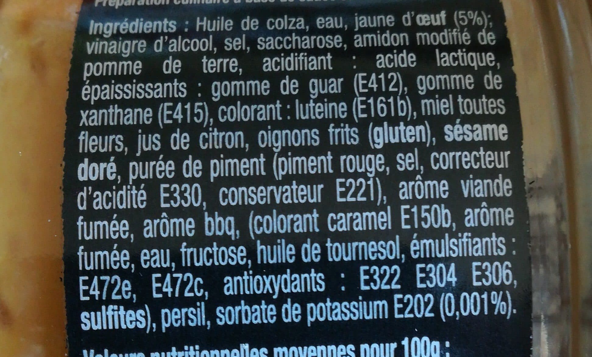 Open Food Facts Sauce smokey BBQ packshot