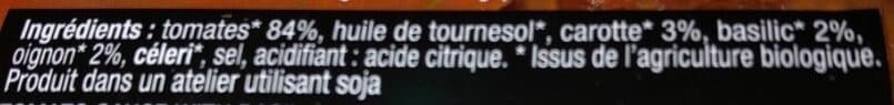 Open Food Facts Sauce tomate Grand mère au basilic bio packshot