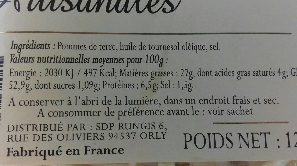 Jean d'Audignac Frites pailles artisanale packshot