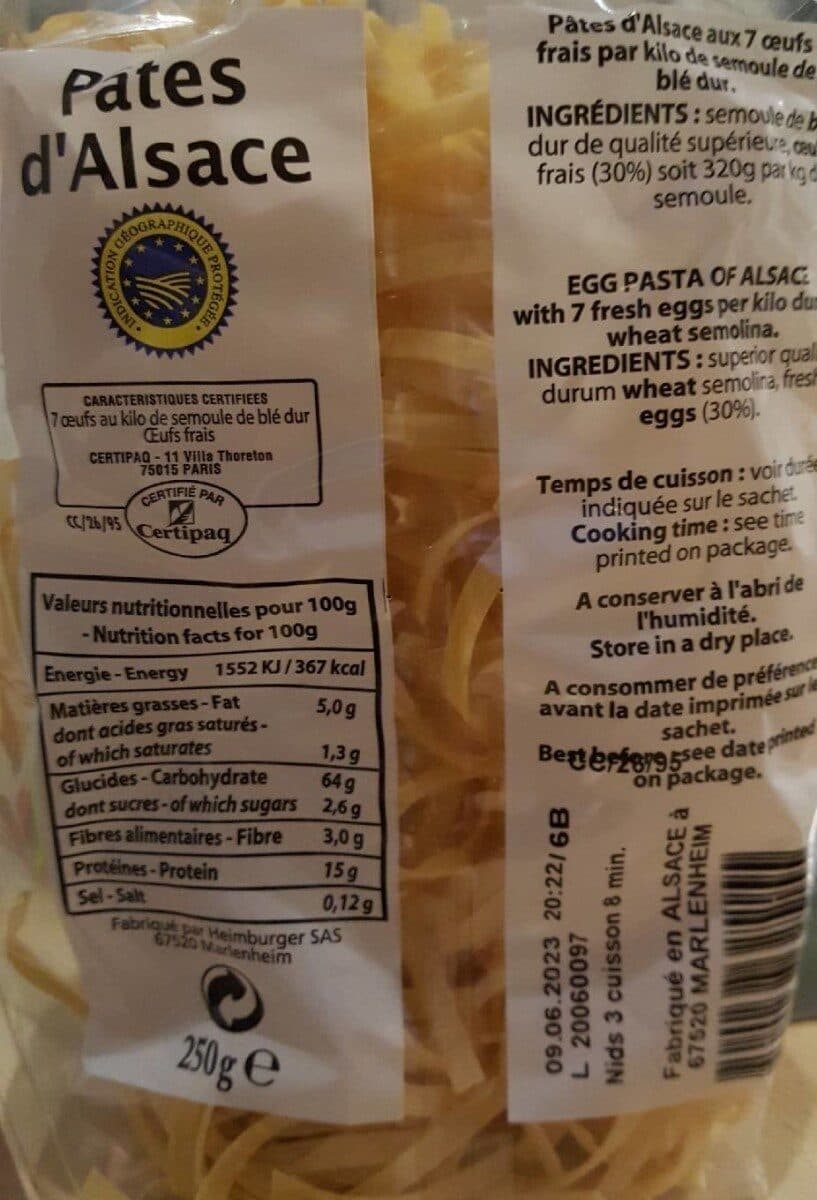 Open Food Facts Pates d'Alsace packshot