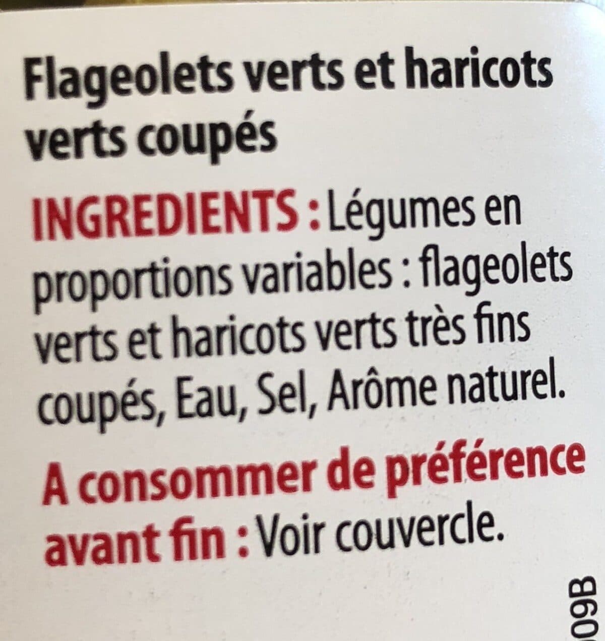 Open Food Facts Flageolets et Haricots Verts coupés packshot