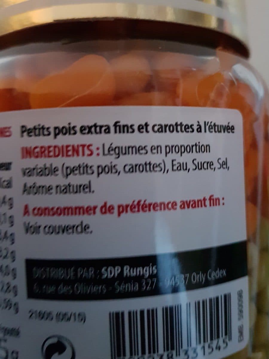 Open Food Facts Petits pois packshot